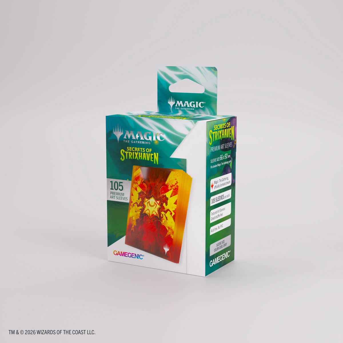 Gamegenic Standard Secrets of Strixhaven Art Sleeves: Lorehold (105ct.)