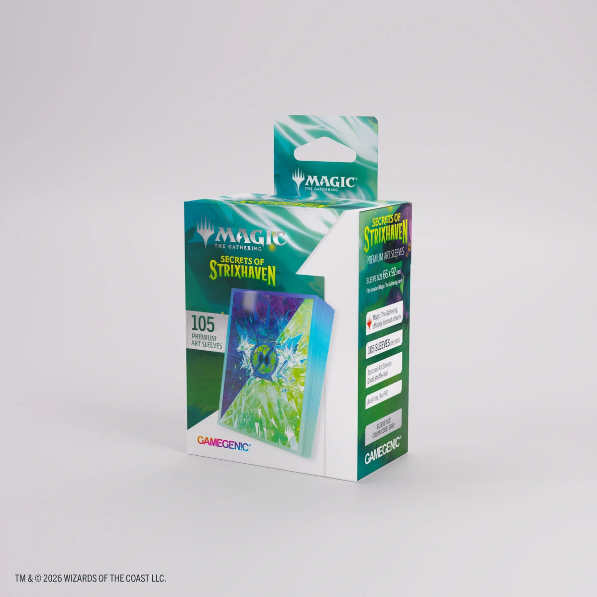 Gamegenic Standard Secrets of Strixhaven Art Sleeves: Quandrix (105ct.)