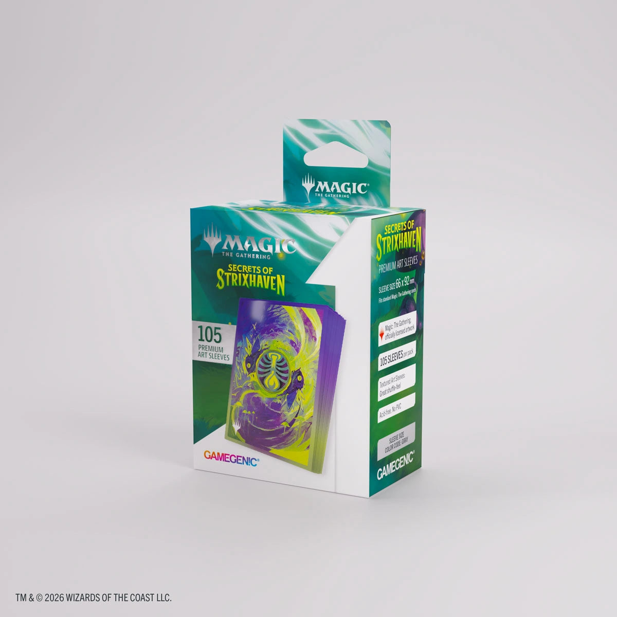 Gamegenic Standard Secrets of Strixhaven Art Sleeves: Witherbloom (105ct.)