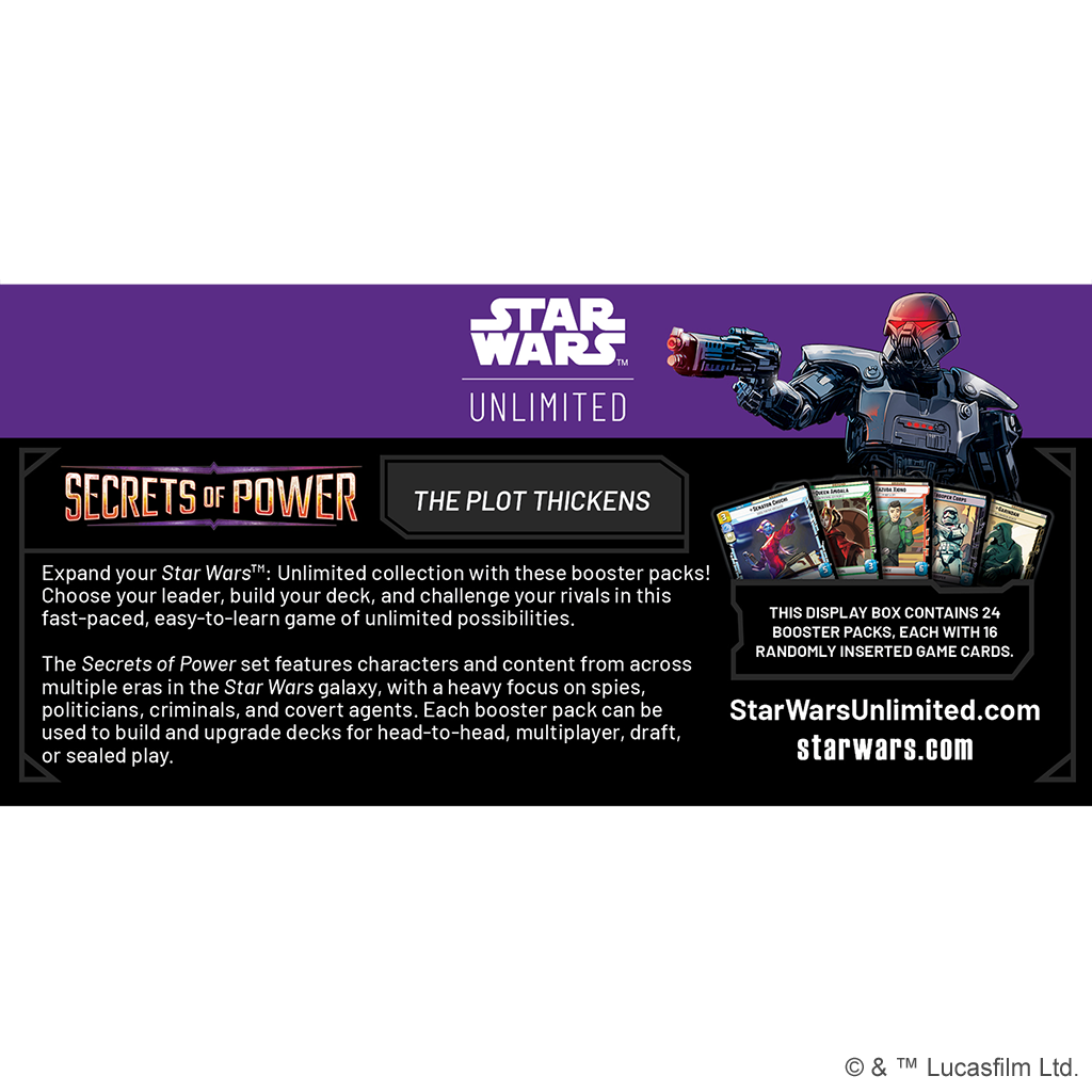 Star Wars Unlimited: Secrets of Power Booster Box