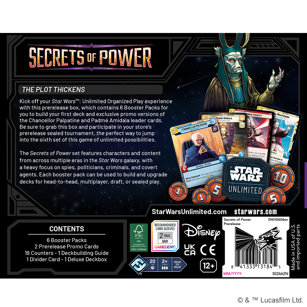 Star Wars Unlimited: Secrets of Power Prerelease Kit