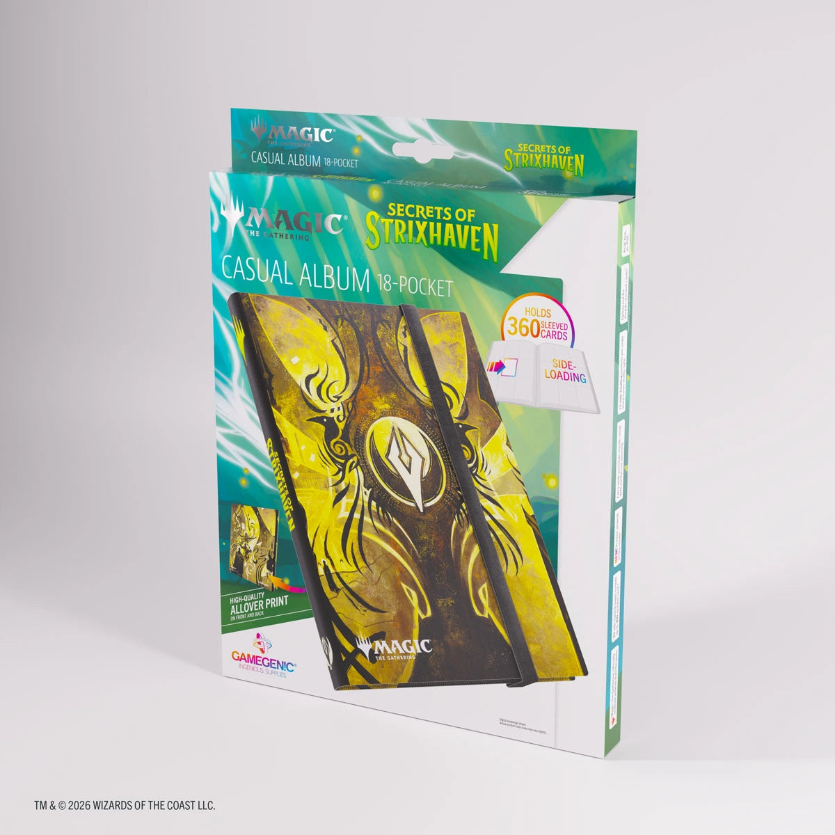 Gamegenic 18-Pocket Binder: Secrets of Strixhaven - Silverquill (Casual Album)
