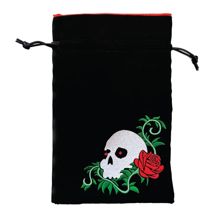 Black Oak Workshop Dice Bag: Skull & Rose