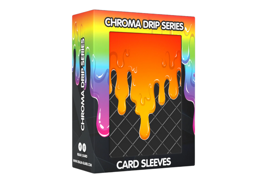 Realm Guard Chroma Drip Card Sleeves - Solar Flare
