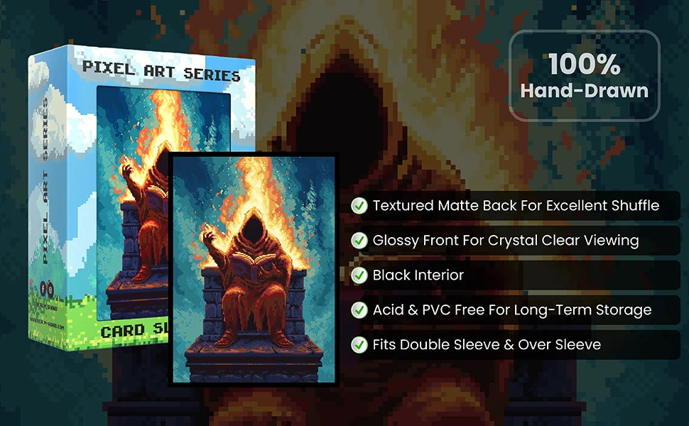 Realm Guard Card Sleeves (Pixel Series) - Sorcerer's Tome
