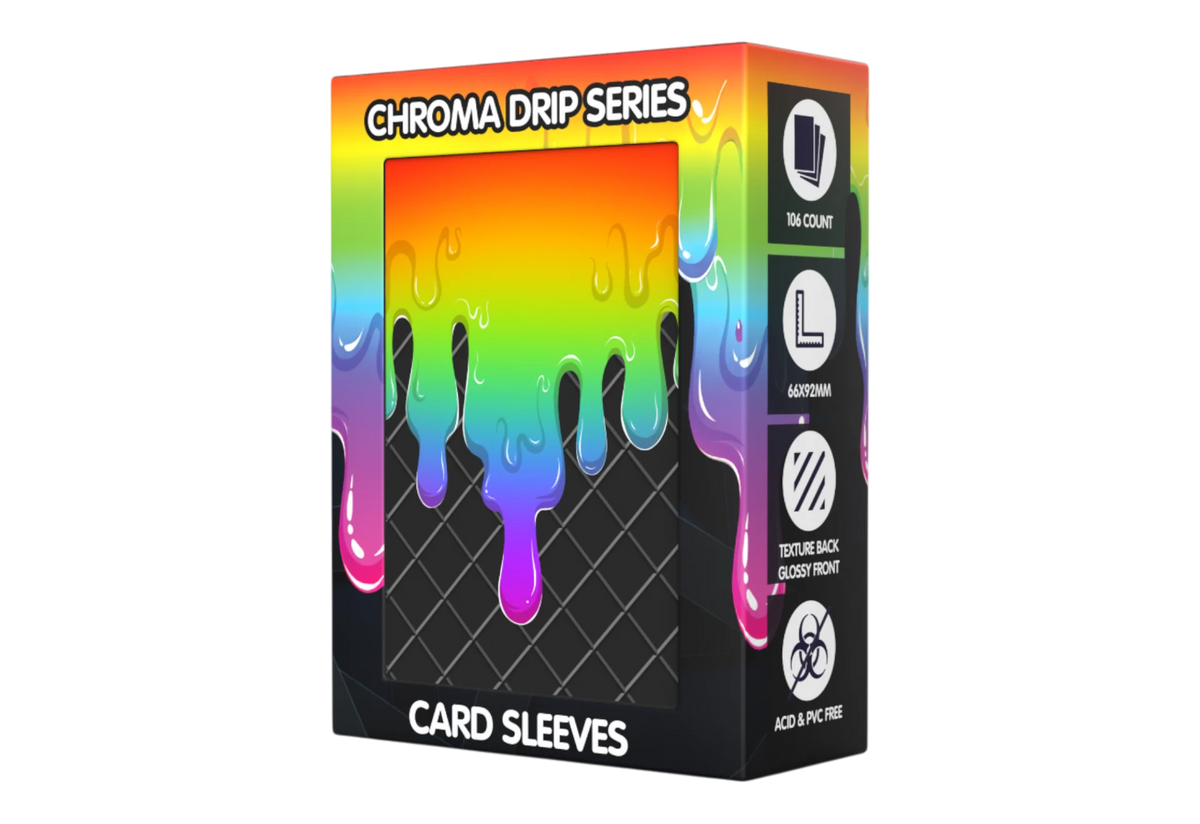 Realm Guard Chroma Drip Card Sleeves - Spectrum Surge