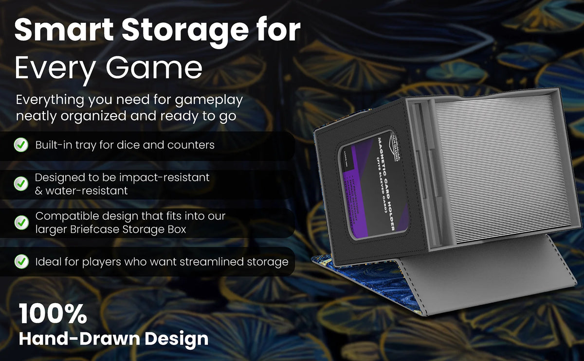 Realm Guard Windowed Deck Box: Starry Black Lotus