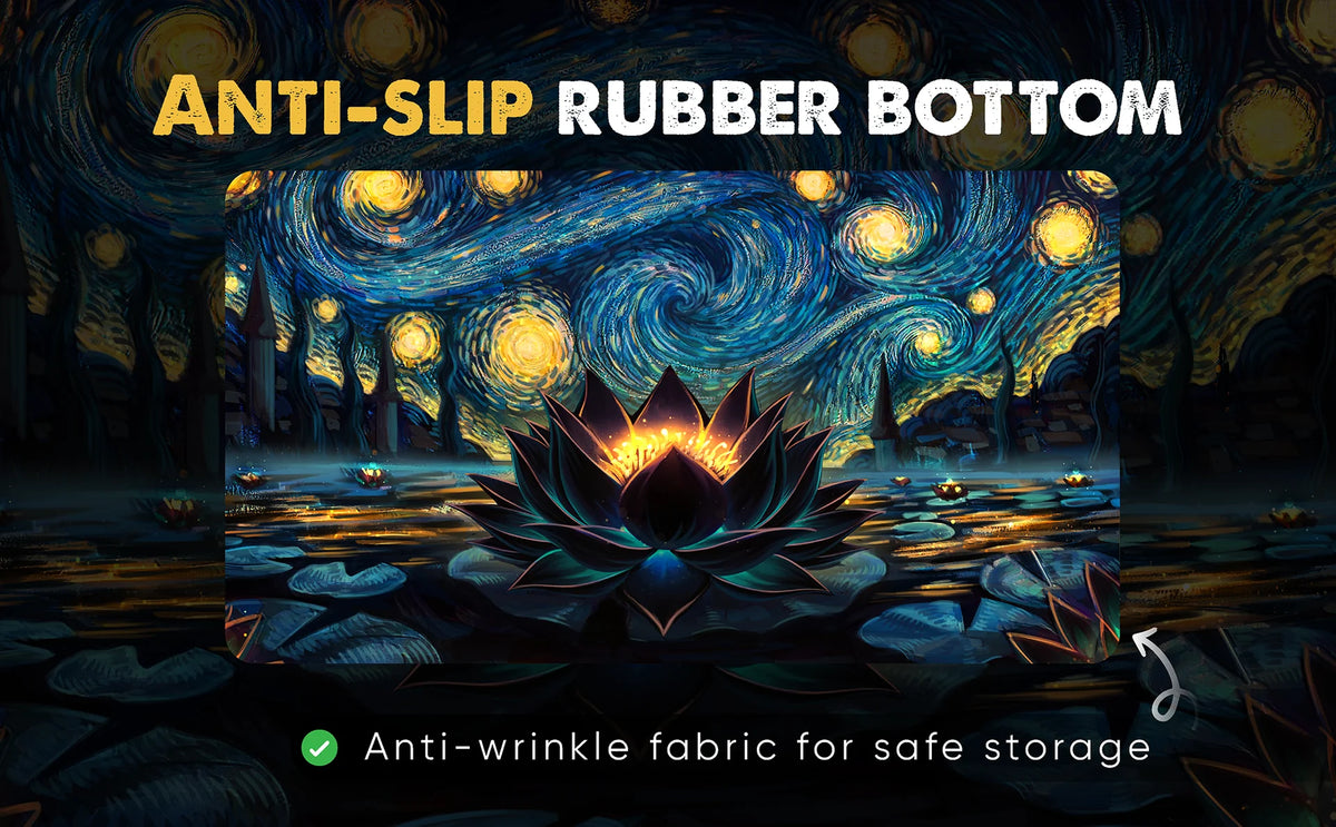Realm Guard Playmat - Starry Black Lotus