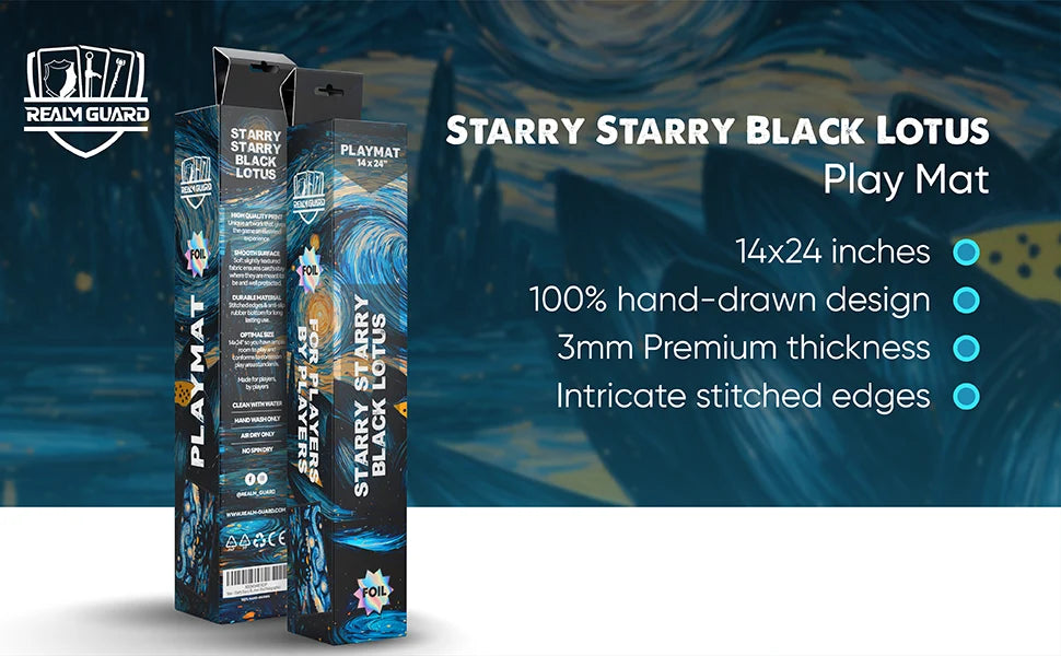 Realm Guard Playmat - Starry Black Lotus (Foil)
