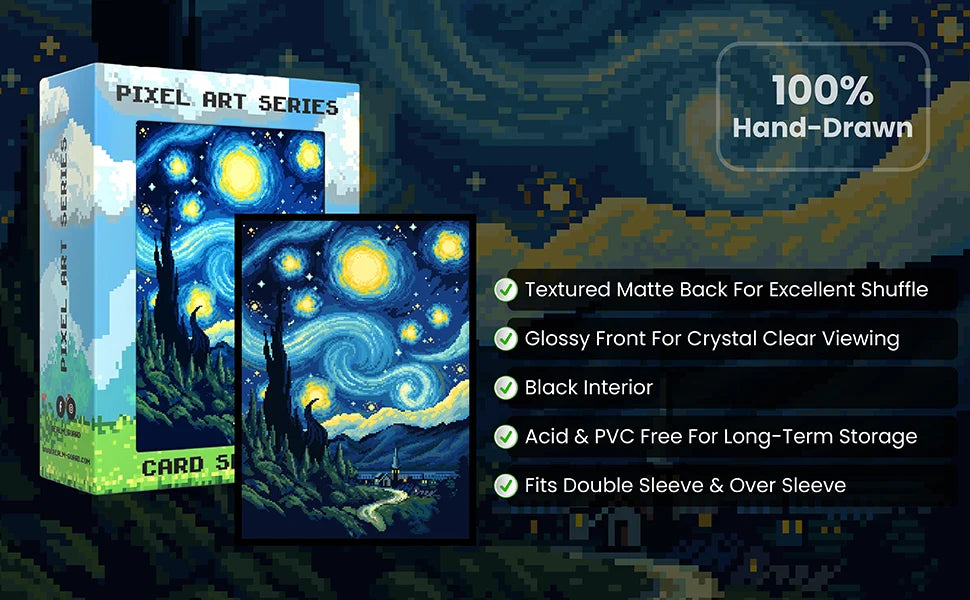 Realm Guard Card Sleeves (Pixel Series) - Starry Night