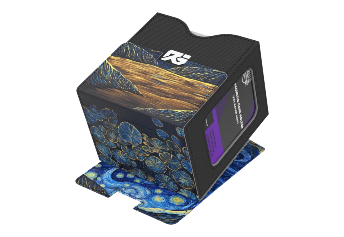 Realm Guard Windowed Deck Box: Starry Black Lotus