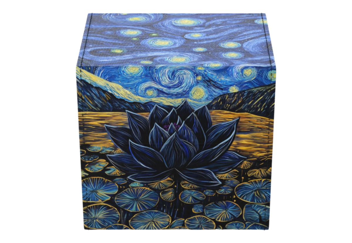 Realm Guard Windowed Deck Box: Starry Black Lotus