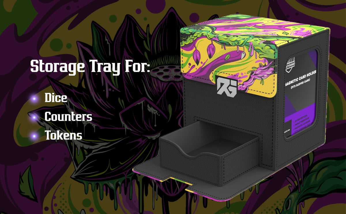 Realm Guard Windowed Deck Box: Melting Black Lotus