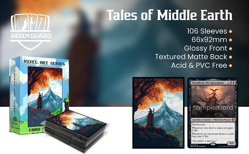 Realm Guard Card Sleeves (Pixel Series) - Middle Earth
