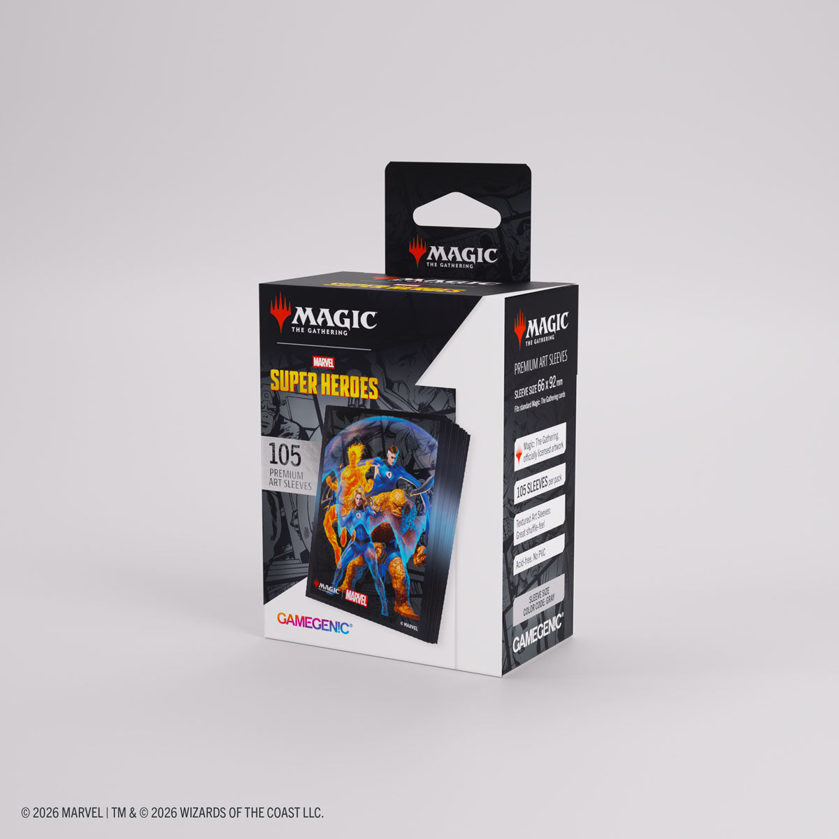 Gamegenic Standard Marvel Super Heroes Art Sleeves: The Fantastic Four (105ct.)