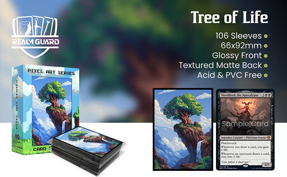 Realm Guard Card Sleeves (Pixel Series) - Tree of Life