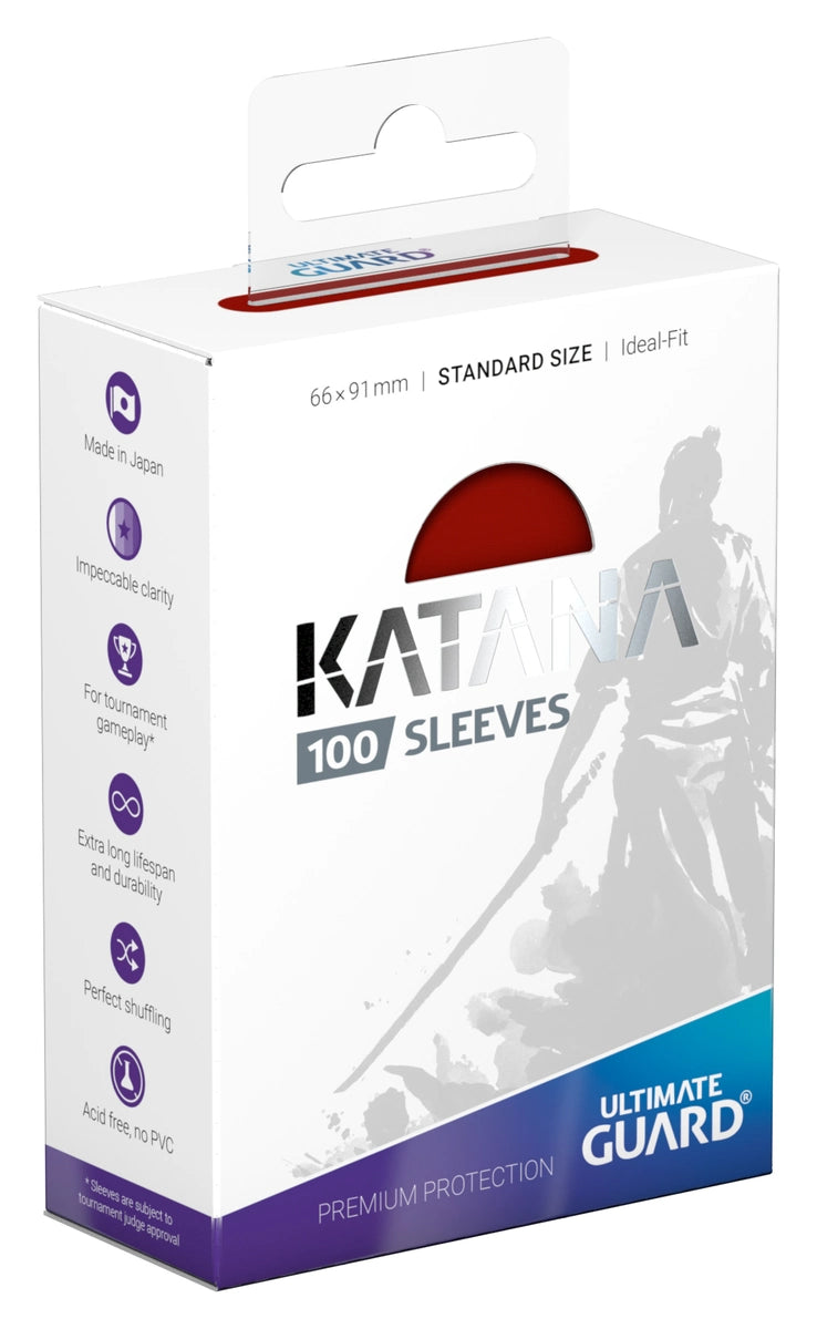 Katana Standard Sleeves: Red (100)