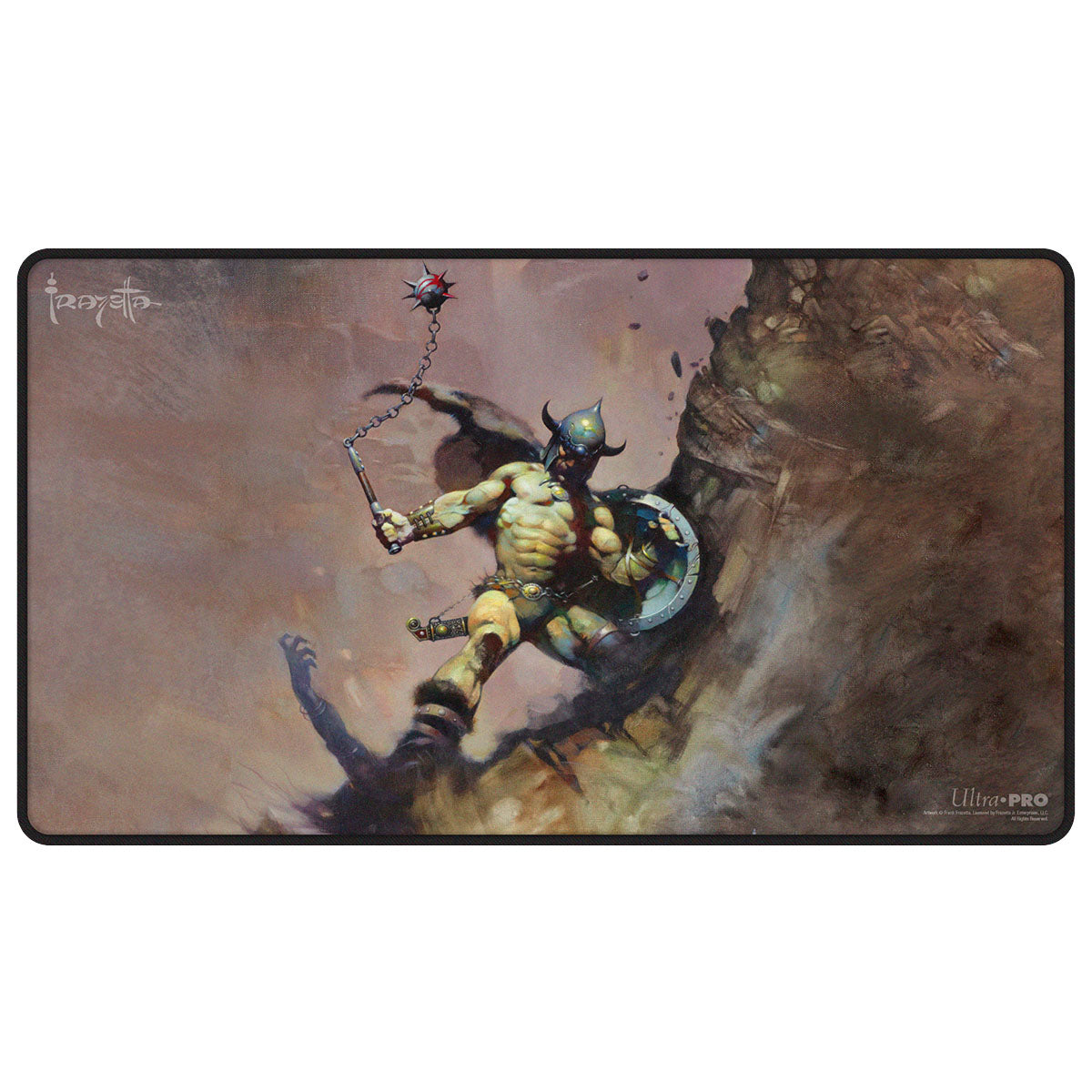 Frank Frazetta Playmat: Warrior w/ Ball and Chain (Stitched)