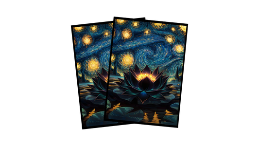 Realm Guard Card Sleeves - Starry Black Lotus (Enhanced)