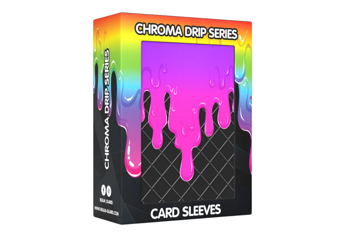 Realm Guard Chroma Drip Card Sleeves - Violet Fusion