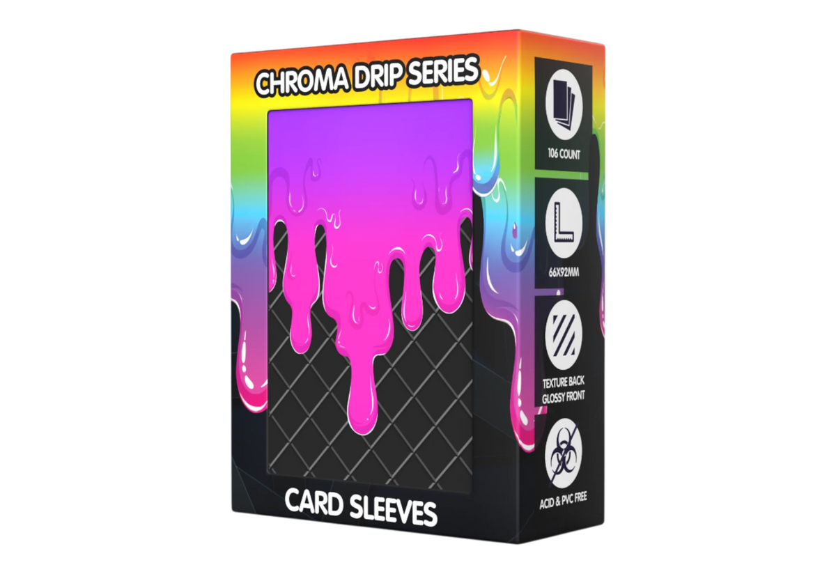 Realm Guard Chroma Drip Card Sleeves - Violet Fusion