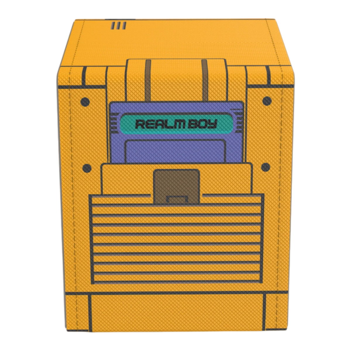 Realm Guard Realm Boy Windowed Deck Box: Yellow