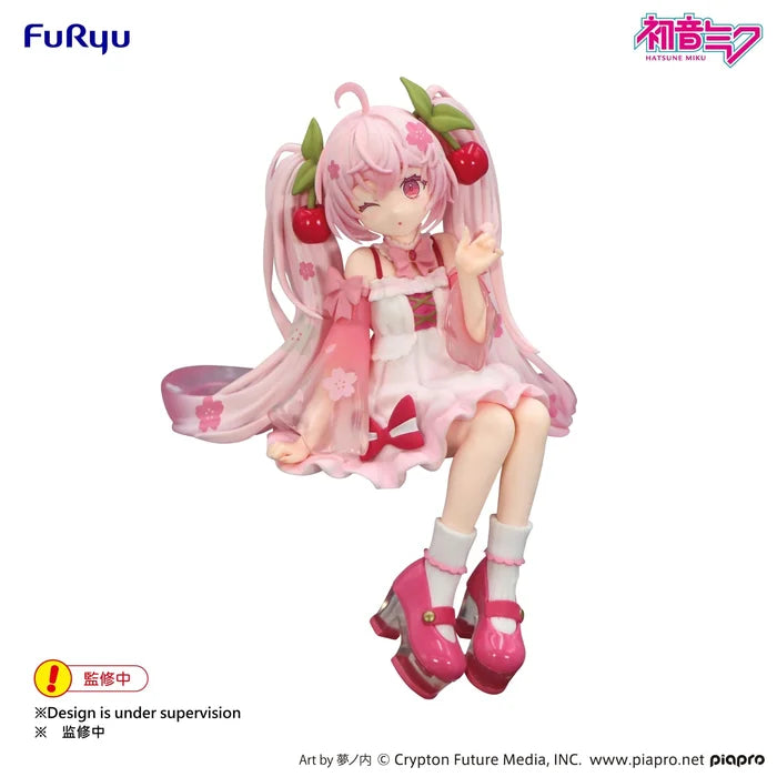 FuRyu: Hatsune Miku (Sakura Miku 2025 Wink) Noodle Stopper Figure