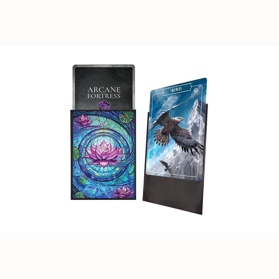 Arcane Fortress Standard Card Sleeves: Stained Glass - Blossom Grace
