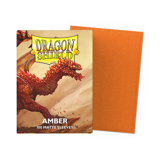 Dragon Shield Standard Matte Sleeves: Amber (100ct.)