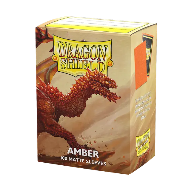 Dragon Shield Standard Matte Sleeves: Amber (100ct.)