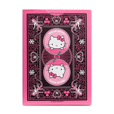 Bicycle Standard Hello Kitty Playing Cards (Black & Pink Version)
