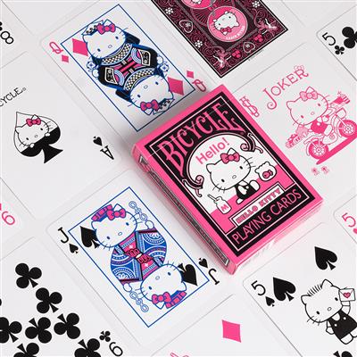Bicycle Standard Hello Kitty Playing Cards (Black & Pink Version)