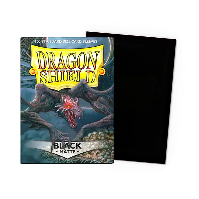 Dragon Shield Standard Matte Sleeves: Black (100ct.)