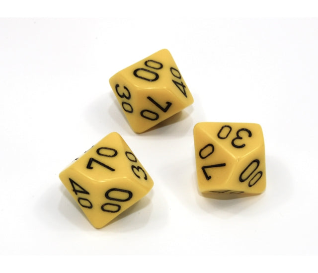 Chessex Polyhedral Dice Set: Opaque (Yellow/Black)