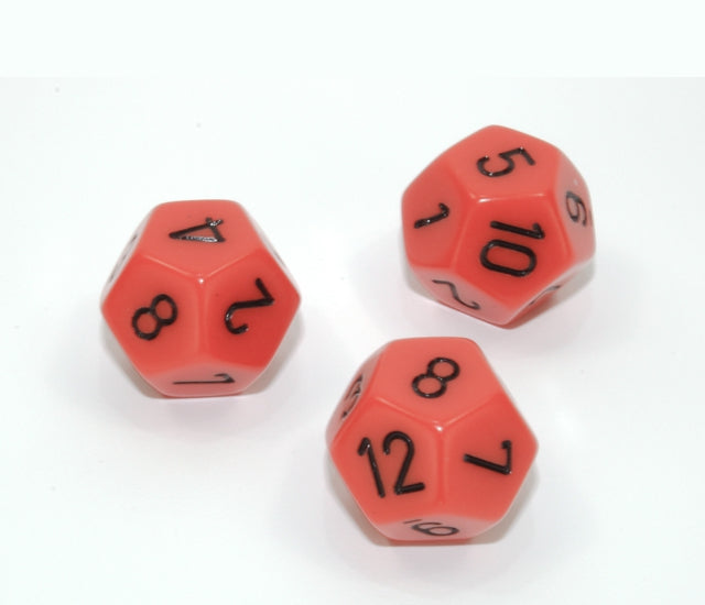 Chessex Polyhedral Dice Set: Opaque (Orange/Black)
