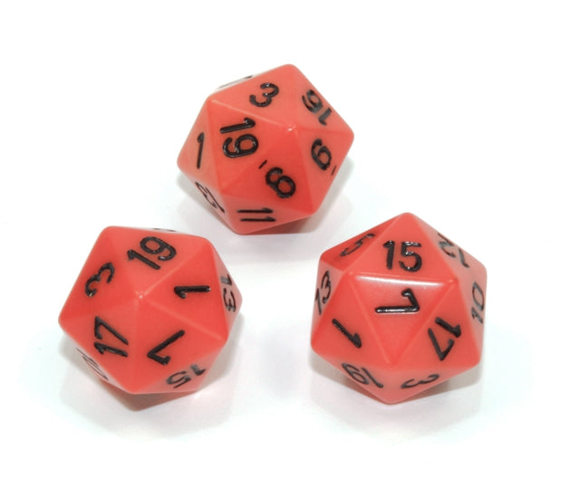 Chessex Polyhedral Dice Set: Opaque (Orange/Black)