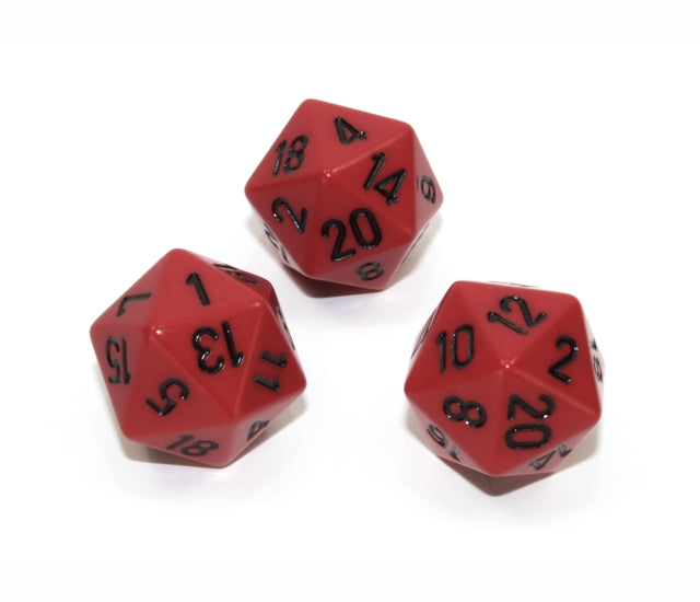 Chessex Polyhedral Dice Set: Opaque (Red/Black)