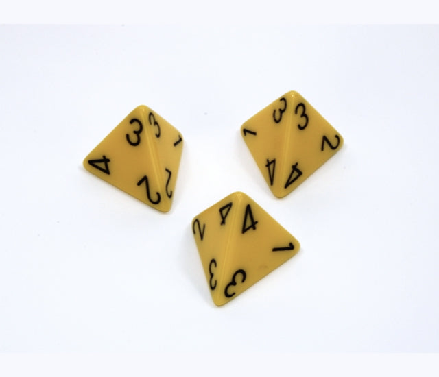Chessex Polyhedral Dice Set: Opaque (Yellow/Black)