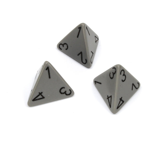 Chessex Polyhedral Dice Set: Opaque (Grey/Black)