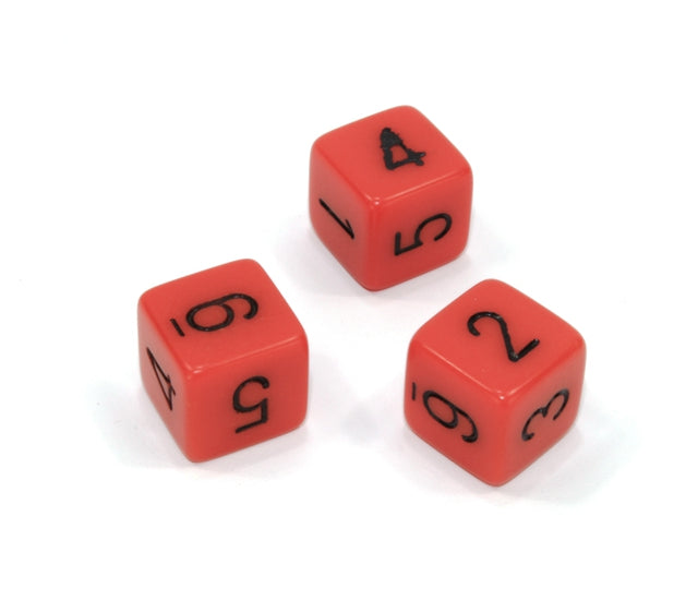 Chessex Polyhedral Dice Set: Opaque (Orange/Black)