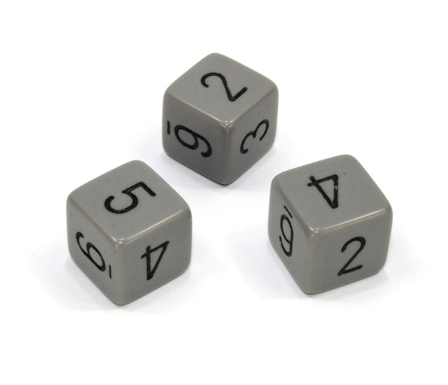 Chessex Polyhedral Dice Set: Opaque (Grey/Black)