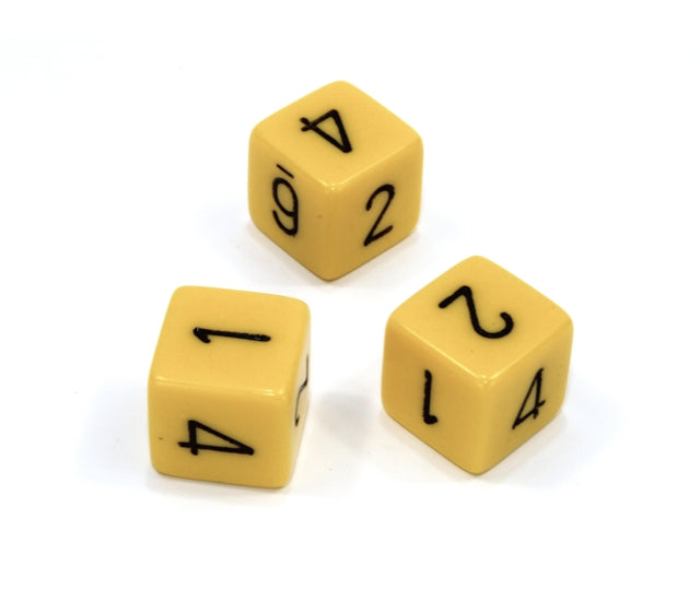 Chessex Polyhedral Dice Set: Opaque (Yellow/Black)