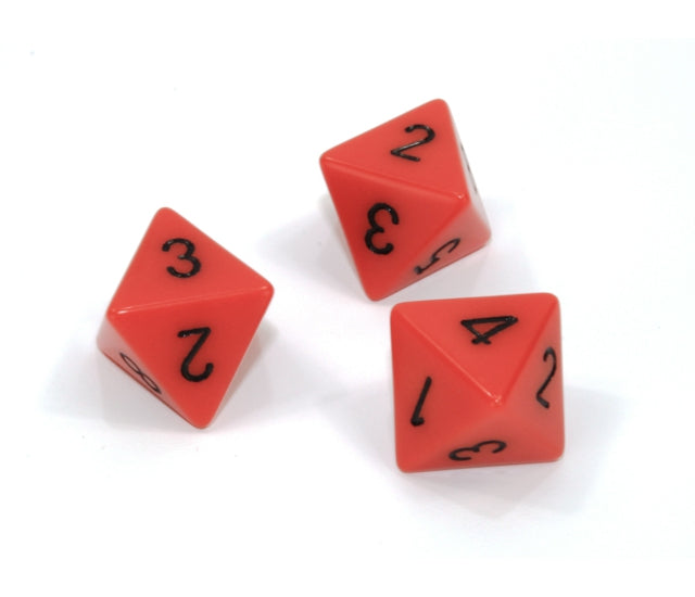 Chessex Polyhedral Dice Set: Opaque (Orange/Black)