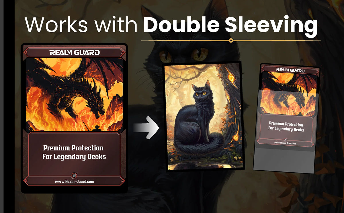Realm Guard Card Sleeves - Black Cat