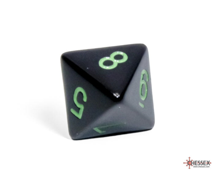 Chessex Polyhedral Dice Set: Opaque (Black/Green)