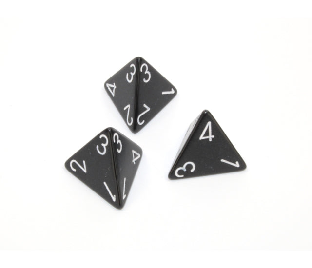 Chessex Polyhedral Dice Set: Opaque (Black/White)