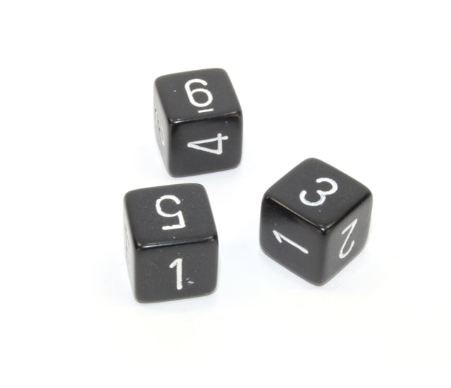 Chessex Polyhedral Dice Set: Opaque (Black/White)