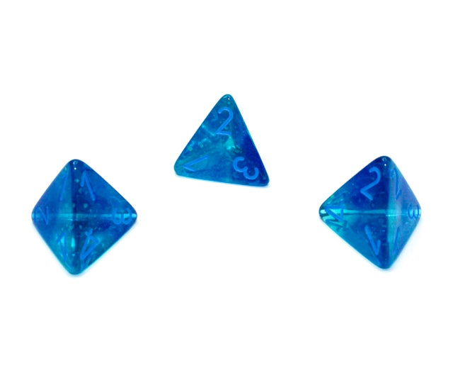 Chessex Polyhedral Dice Set: Gemini Luminary (Blue-Blue/Light Blue)