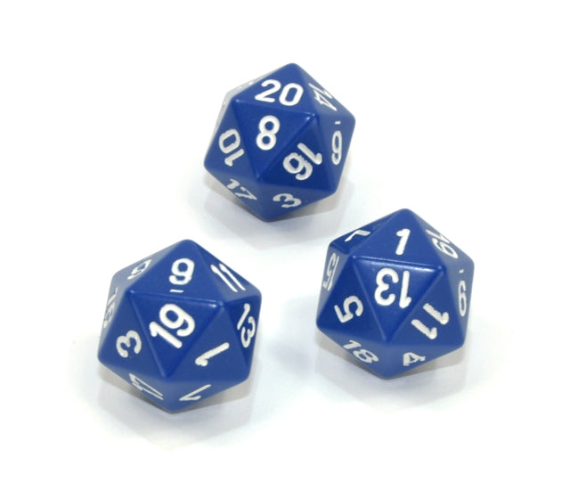 Chessex Polyhedral Dice Set: Opaque (Blue/White)