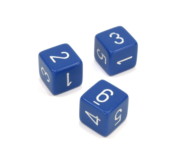 Chessex Polyhedral Dice Set: Opaque (Blue/White)